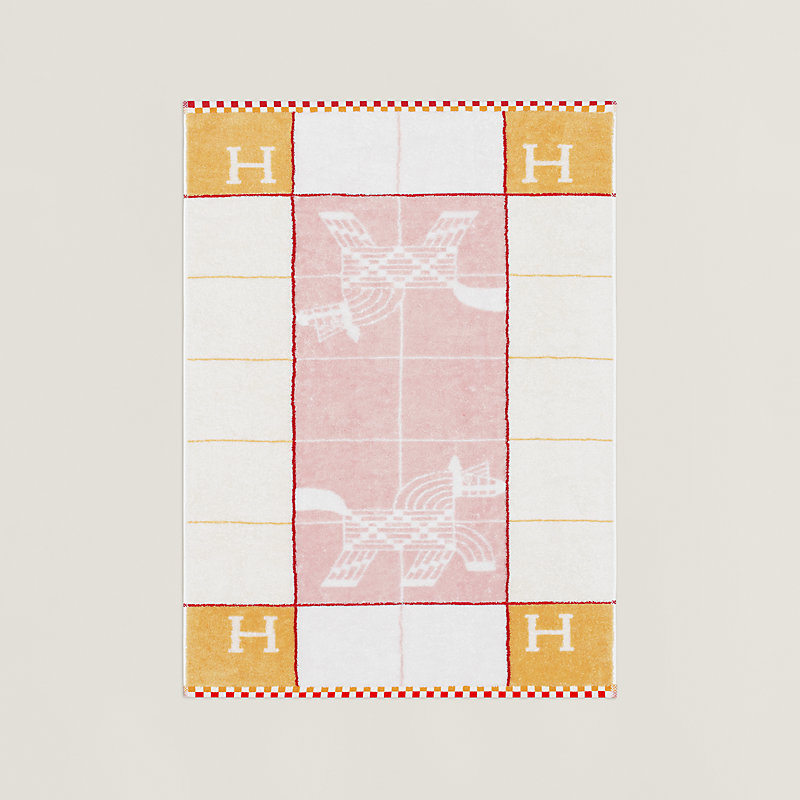 HERMES HEAVENLY BATH 魚デザイン タオルケット